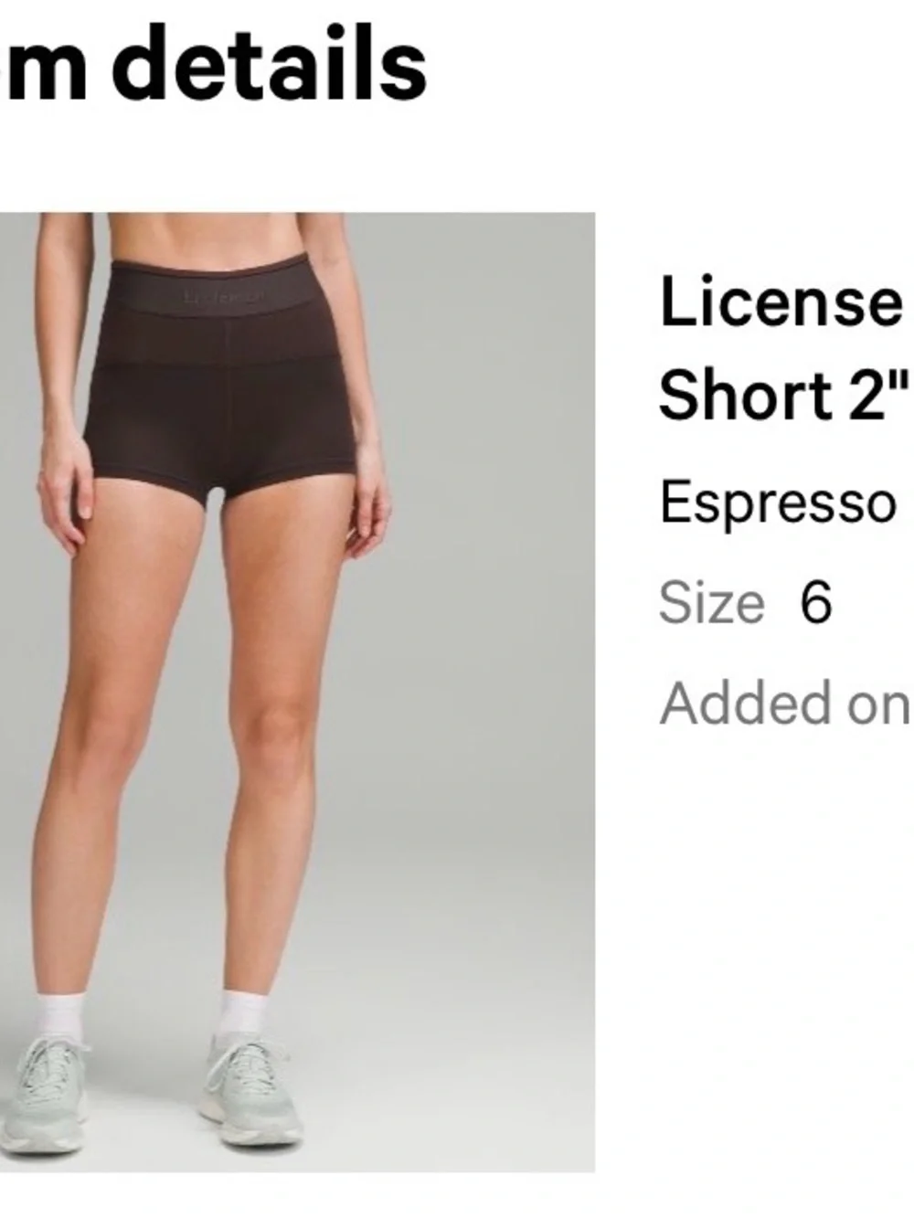lululemon athletica Black Shorts